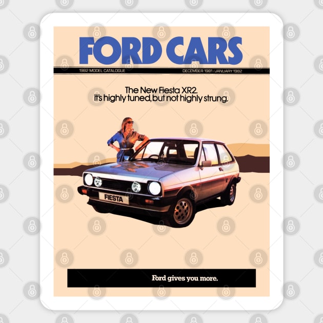 FORD FIESTA XR2 - brochure Sticker by Throwback Motors